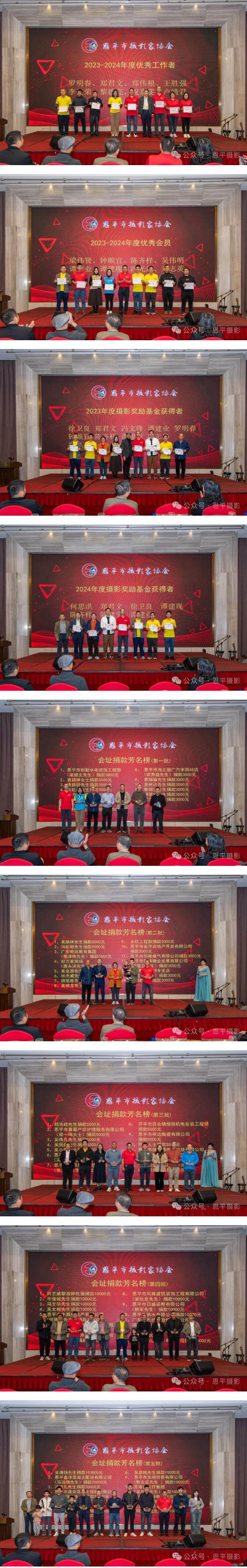 恩平市摄影家协会举办2023-2024年会暨摄影奖励基金颁奖典礼(图6)